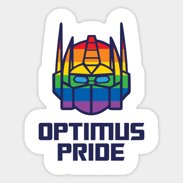 Optimus Pride Sticker by Super Secret Villain